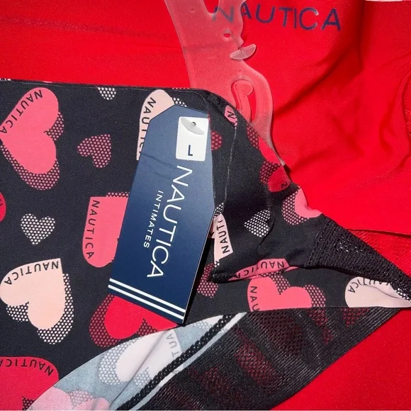 Nautica women Brand New Intimates 5-pack no-show hipsters, Large NWT